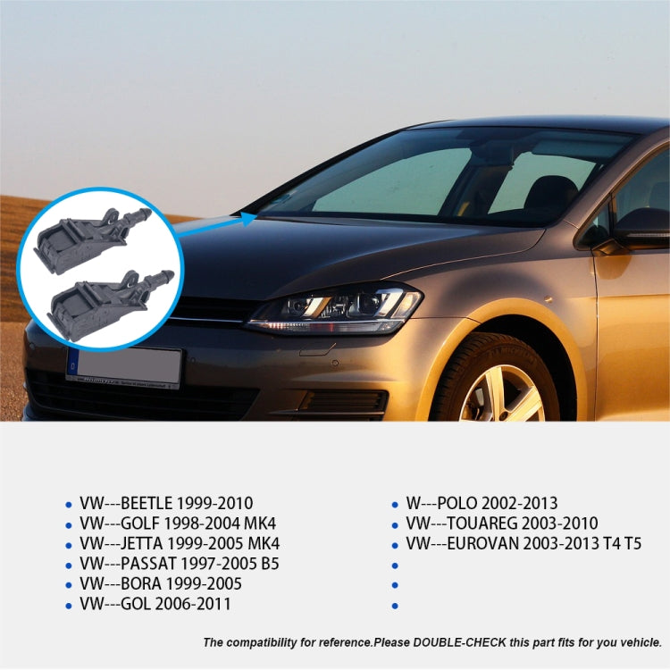 Ugello spruzzatore d'acqua a getto d'acqua per tergicristallo da 2 pezzi 6RD955985 per Volkswagen, For Volkswagen