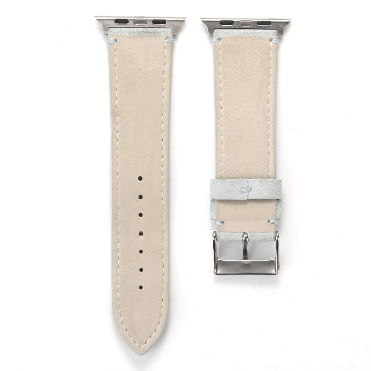 Cinturino in vera pelle smerigliata per Apple Watch Series 6 e SE e 5 e 4 40 mm / 3 e 2 e 1 38 mm, For Apple Watch Series 7 41mm / 6 & SE & 5 & 4 40mm / 3 & 2 & 1 38mm