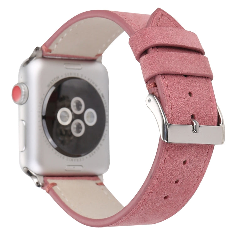 Cinturino in vera pelle smerigliata per Apple Watch Series 6 e SE e 5 e 4 40 mm / 3 e 2 e 1 38 mm, For Apple Watch Series 7 41mm / 6 & SE & 5 & 4 40mm / 3 & 2 & 1 38mm