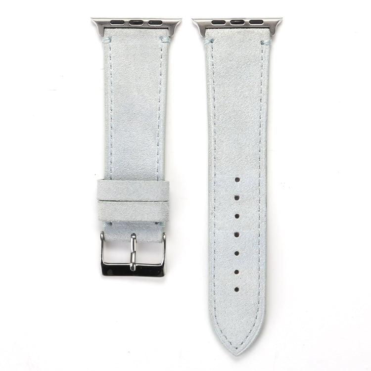 Cinturino in vera pelle smerigliata per Apple Watch Series 6 e SE e 5 e 4 44 mm / 3 e 2 e 1 42 mm, For Apple Watch Series 7 45mm / 6 & SE & 5 & 4 44mm / 3 & 2 & 1 42mm