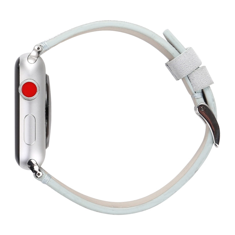 Cinturino in vera pelle smerigliata per Apple Watch Series 6 e SE e 5 e 4 44 mm / 3 e 2 e 1 42 mm, For Apple Watch Series 7 45mm / 6 & SE & 5 & 4 44mm / 3 & 2 & 1 42mm