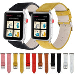 Cinturino in vera pelle smerigliata per Apple Watch Series 6 e SE e 5 e 4 44 mm / 3 e 2 e 1 42 mm, For Apple Watch Series 7 45mm / 6 & SE & 5 & 4 44mm / 3 & 2 & 1 42mm