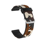 Cinturino da polso di ricambio in silicone mimetico con fibbia in argento, 20mm For Samsung Galaxy Watch 3 41mm, 22mm For Samsung Galaxy Watch 3 45mm, 20mm For Samsung Galaxy Watch Active2 44mm, 20mm For Huawei Watch GT 2 42mm                          ...