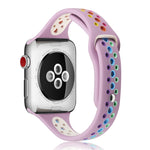 Cinturino in silicone arcobaleno per Apple Watch Series 6 e SE e 5 e 4 40 mm / 3 e 2 e 1 38 mm, For Apple Watch Series 8&7 41mm / SE 2&6&SE&5&4 40mm / 3&2&1 38mm, For Apple Watch Series 7 41mm / 6 & SE & 5 & 4 40mm / 3 & 2 & 1 38mm