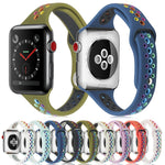 Cinturino in silicone arcobaleno per Apple Watch Series 6 e SE e 5 e 4 40 mm / 3 e 2 e 1 38 mm, For Apple Watch Series 8&7 41mm / SE 2&6&SE&5&4 40mm / 3&2&1 38mm, For Apple Watch Series 7 41mm / 6 & SE & 5 & 4 40mm / 3 & 2 & 1 38mm