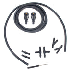 2 pezzi ugello di spruzzo d'acqua per tergicristallo per parabrezza anteriore + set di connettori per tubi 3W7Z17603AA per Ford F-150, For Ford F-150 + Hose