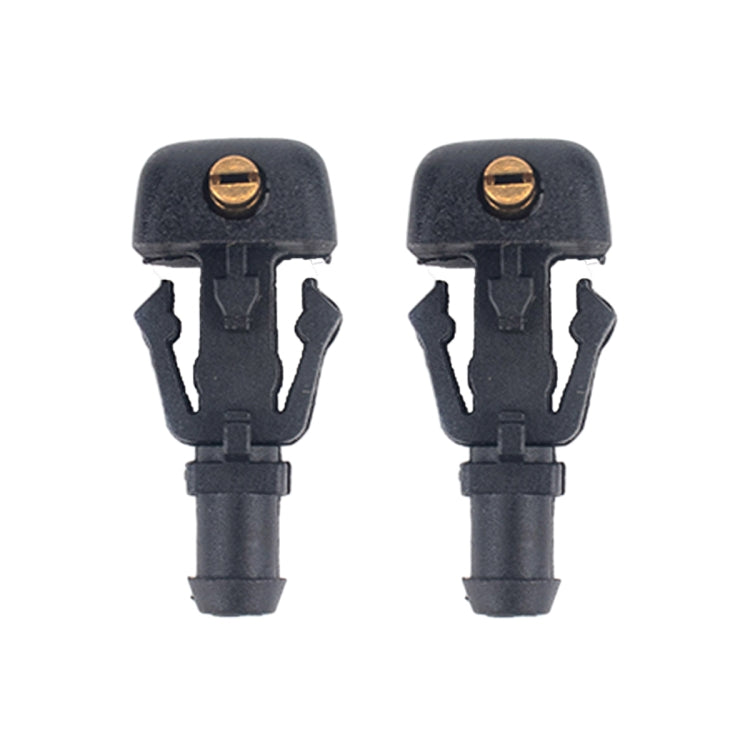 2 pezzi ugello di spruzzo d'acqua per tergicristallo per parabrezza anteriore + set di connettori per tubi 3W7Z17603AA per Ford F-150, For Ford F-150 + Hose