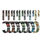 Cinturino da polso di ricambio in silicone mimetico con fibbia in argento, 20mm For Amazfit GTR 2 / GTR 42mm, 20mm For Amazfit GTR 42mm, 20mm For Amazfit GTS / GTS 2, 20mm For Amazfit Pop, 22mm For Amazfit Smart Sport Watch