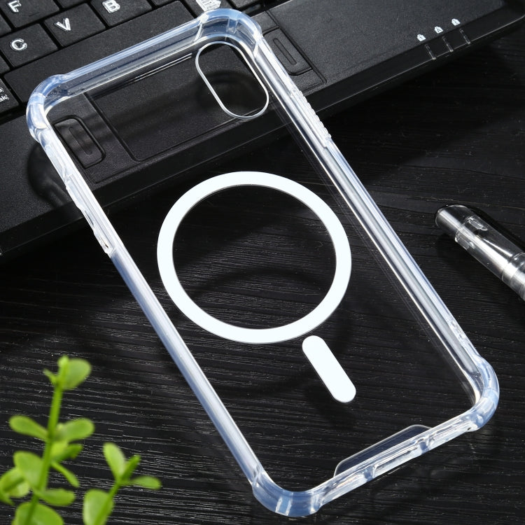 Custodia magnetica trasparente in TPU per iPhone XR