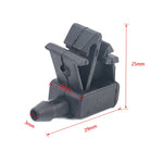 Ugello spruzzatore d'acqua per tergicristallo anteriore da 2 pezzi 6438Z7 per Citroen, For Citroen