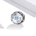 S925 Sterling Silver Dodici Constellation Zircon Beads Bracciale fai da te Collana Accessori, Aries, Taurus, Gemini, Cancer, Leo, Virgo, Libra, Scorpio, Sagittarius, Capricorn, Aquarius, Pisces