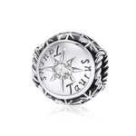 S925 Sterling Silver Dodici Constellation Zircon Beads Bracciale fai da te Collana Accessori, Aries, Taurus, Gemini, Cancer, Leo, Virgo, Libra, Scorpio, Sagittarius, Capricorn, Aquarius, Pisces