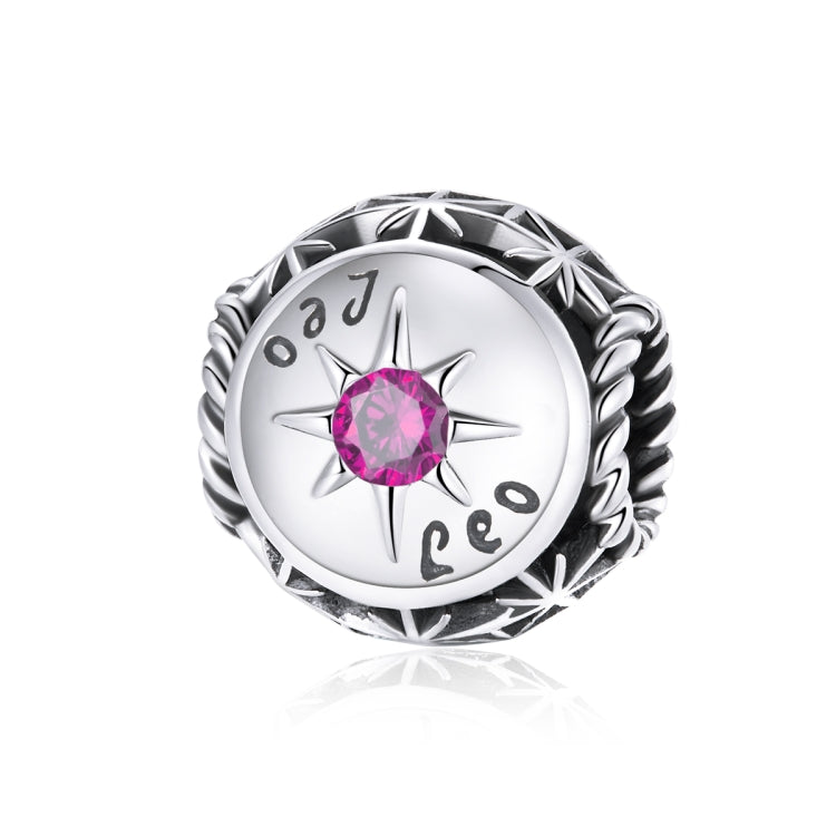 S925 Sterling Silver Dodici Constellation Zircon Beads Bracciale fai da te Collana Accessori, Aries, Taurus, Gemini, Cancer, Leo, Virgo, Libra, Scorpio, Sagittarius, Capricorn, Aquarius, Pisces
