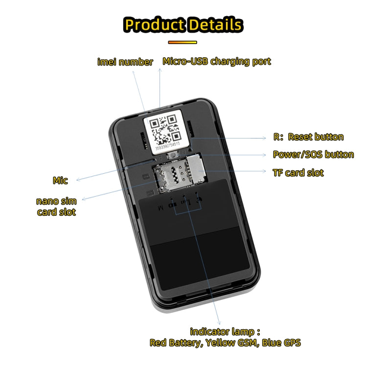 Localizzatore GPS magnetico potente per auto G11 Localizzatore wireless Beidou, G11