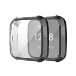 Per Fitbit Versa Lite Smart Watch Custodia protettiva in TPU con placcatura a copertura totale