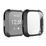 Per Fitbit Versa Lite Smart Watch Custodia protettiva in TPU con placcatura a copertura totale