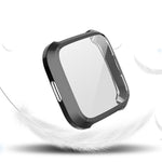 Per Fitbit Versa Lite Smart Watch Custodia protettiva in TPU con placcatura a copertura totale