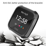 Per Fitbit Versa Lite Smart Watch Custodia protettiva in TPU con placcatura a copertura totale