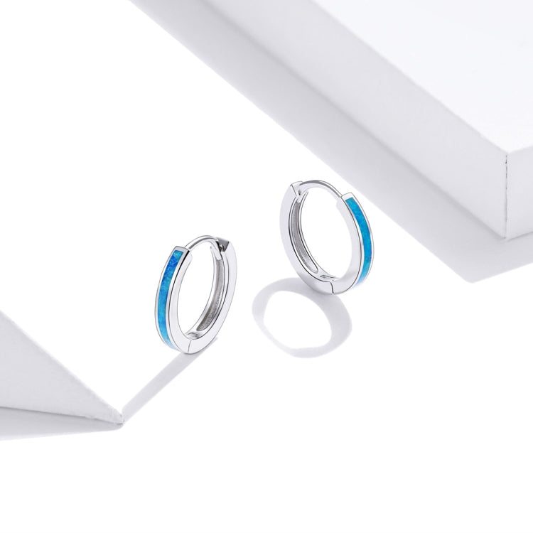 Orecchini da donna in argento sterling S925 stile semplice con opale, Simple Style Opal