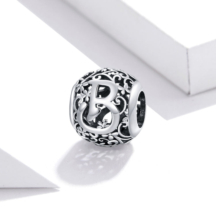 S925 Sterling Silver Mori Series Hollow Letters Beads DIY Bracciale Collana Accessori