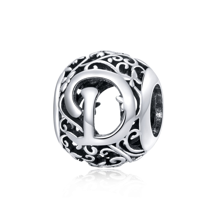 S925 Sterling Silver Mori Series Hollow Letters Beads DIY Bracciale Collana Accessori