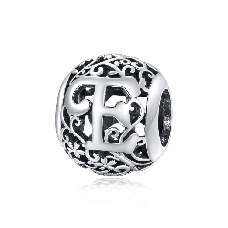 S925 Sterling Silver Mori Series Hollow Letters Beads DIY Bracciale Collana Accessori