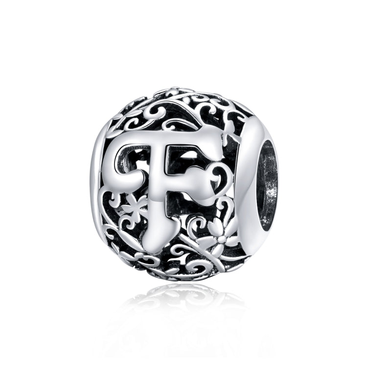 S925 Sterling Silver Mori Series Hollow Letters Beads DIY Bracciale Collana Accessori