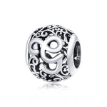 S925 Sterling Silver Mori Series Hollow Letters Beads DIY Bracciale Collana Accessori