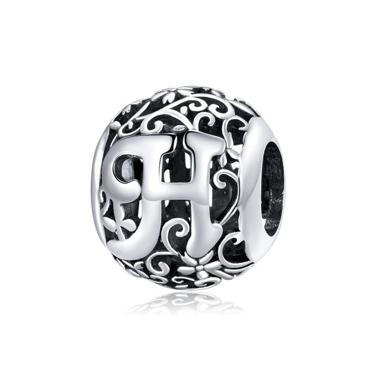 S925 Sterling Silver Mori Series Hollow Letters Beads DIY Bracciale Collana Accessori