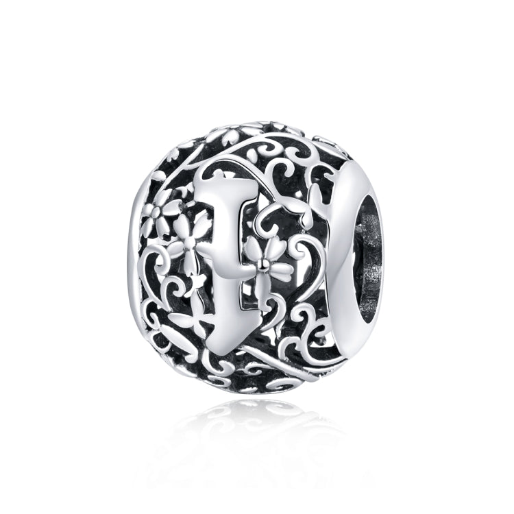 S925 Sterling Silver Mori Series Hollow Letters Beads DIY Bracciale Collana Accessori