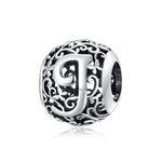 S925 Sterling Silver Mori Series Hollow Letters Beads DIY Bracciale Collana Accessori