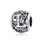 S925 Sterling Silver Mori Series Hollow Letters Beads DIY Bracciale Collana Accessori