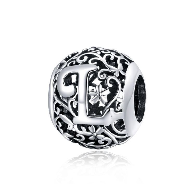 S925 Sterling Silver Mori Series Hollow Letters Beads DIY Bracciale Collana Accessori