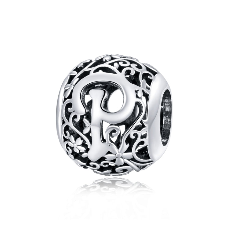 S925 Sterling Silver Mori Series Hollow Letters Beads DIY Bracciale Collana Accessori