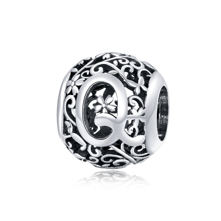 S925 Sterling Silver Mori Series Hollow Letters Beads DIY Bracciale Collana Accessori