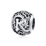 S925 Sterling Silver Mori Series Hollow Letters Beads DIY Bracciale Collana Accessori