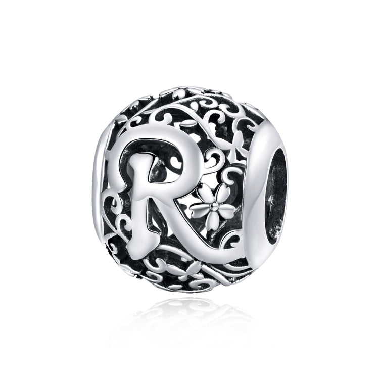 S925 Sterling Silver Mori Series Hollow Letters Beads DIY Bracciale Collana Accessori