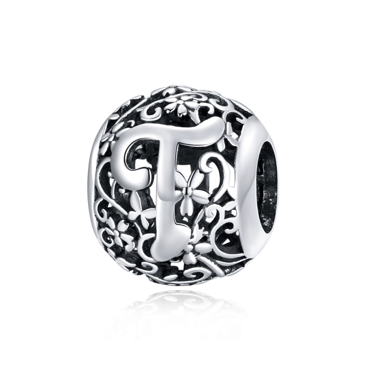 S925 Sterling Silver Mori Series Hollow Letters Beads DIY Bracciale Collana Accessori