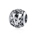 S925 Sterling Silver Mori Series Hollow Letters Beads DIY Bracciale Collana Accessori