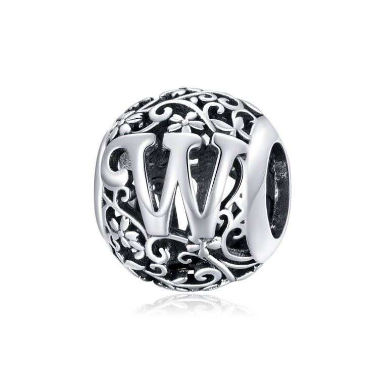 S925 Sterling Silver Mori Series Hollow Letters Beads DIY Bracciale Collana Accessori