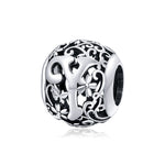 S925 Sterling Silver Mori Series Hollow Letters Beads DIY Bracciale Collana Accessori