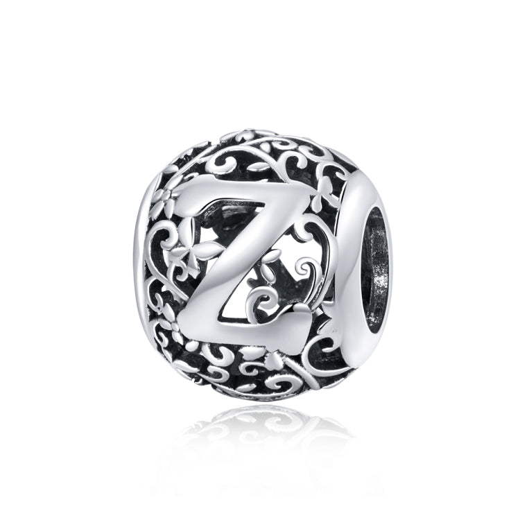 S925 Sterling Silver Mori Series Hollow Letters Beads DIY Bracciale Collana Accessori