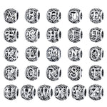S925 Sterling Silver Mori Series Hollow Letters Beads DIY Bracciale Collana Accessori