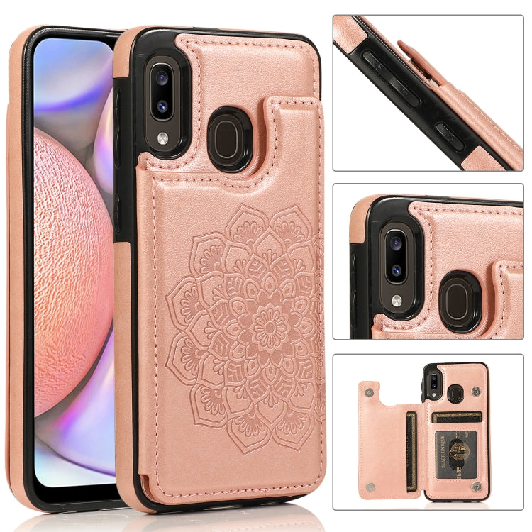 Custodia portafoglio PU TPU con mandala per Samsung Galaxy