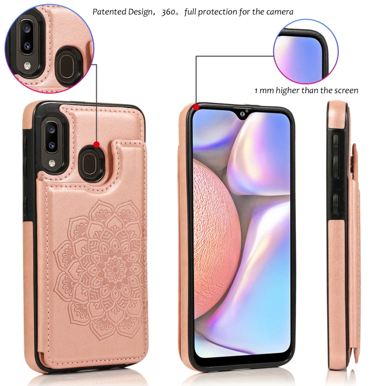 Custodia portafoglio PU TPU con mandala per Samsung Galaxy