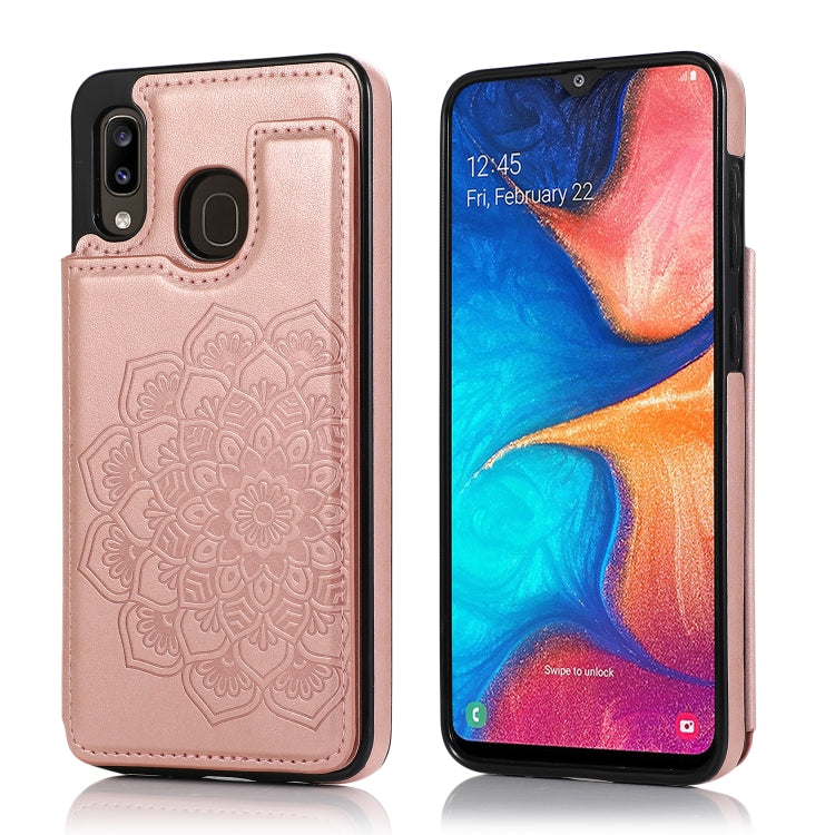 Custodia portafoglio PU TPU con mandala per Samsung Galaxy