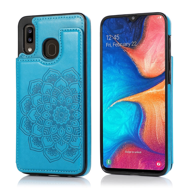 Custodia portafoglio PU TPU con mandala per Samsung Galaxy