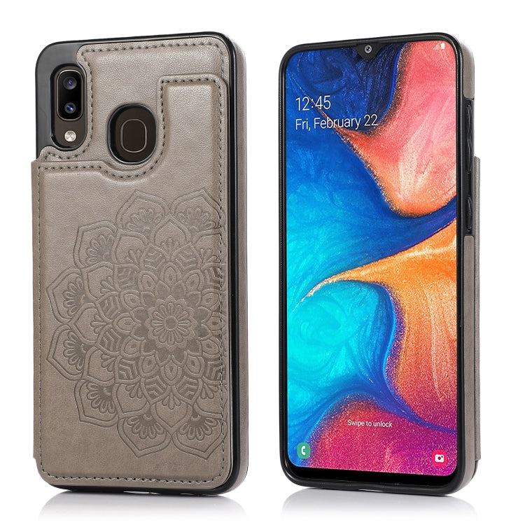 Custodia portafoglio PU TPU con mandala per Samsung Galaxy
