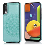 Custodia portafoglio PU TPU con mandala per Samsung Galaxy