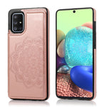 Custodia portafoglio PU TPU con mandala per Samsung Galaxy